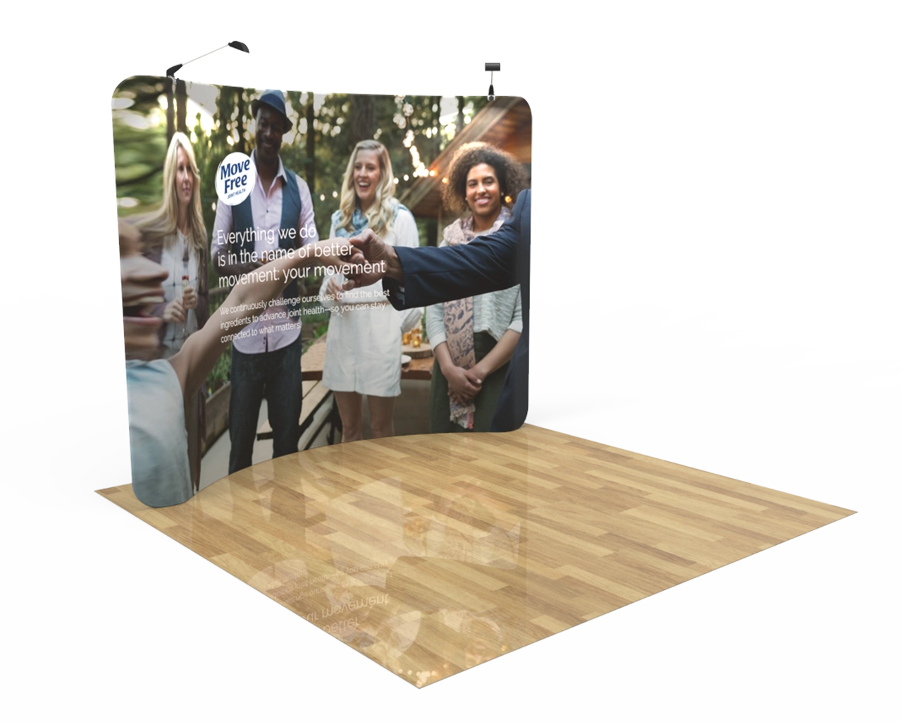 10ft Curved Tension Fabric Display